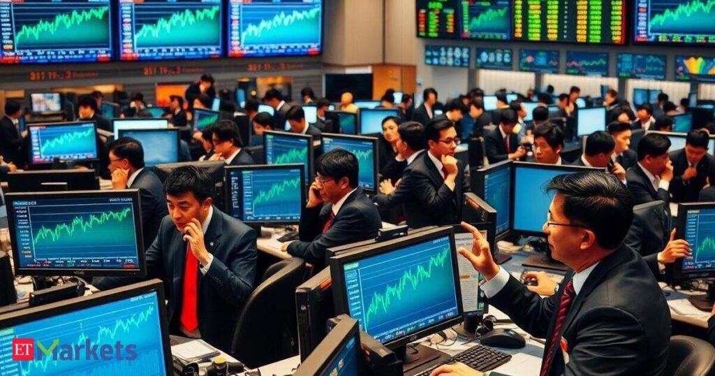 Asian stocks decline following choppy US session