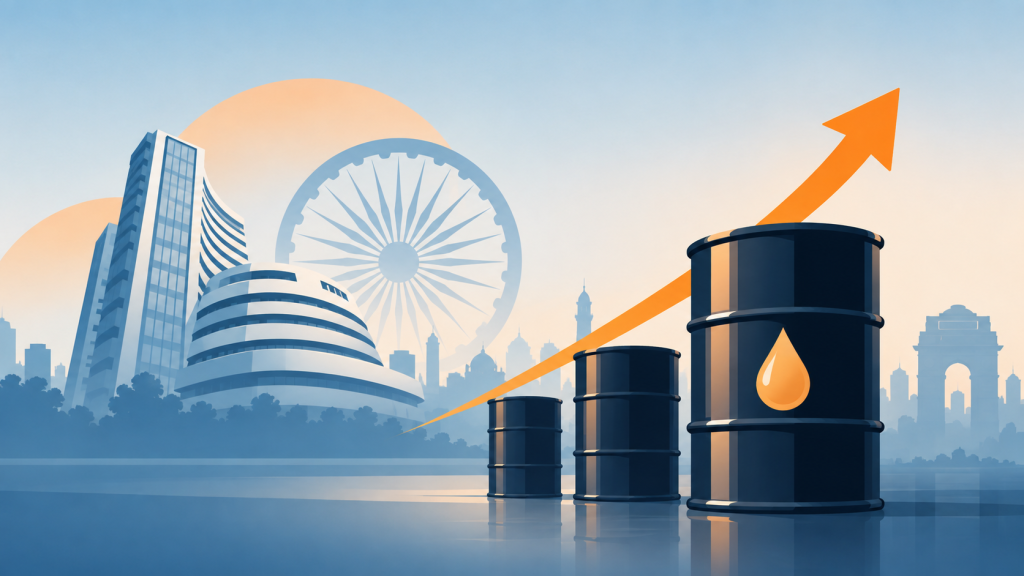 Indian Stocks Slide as Oil Surges Above $106 and Iran Talks Stall